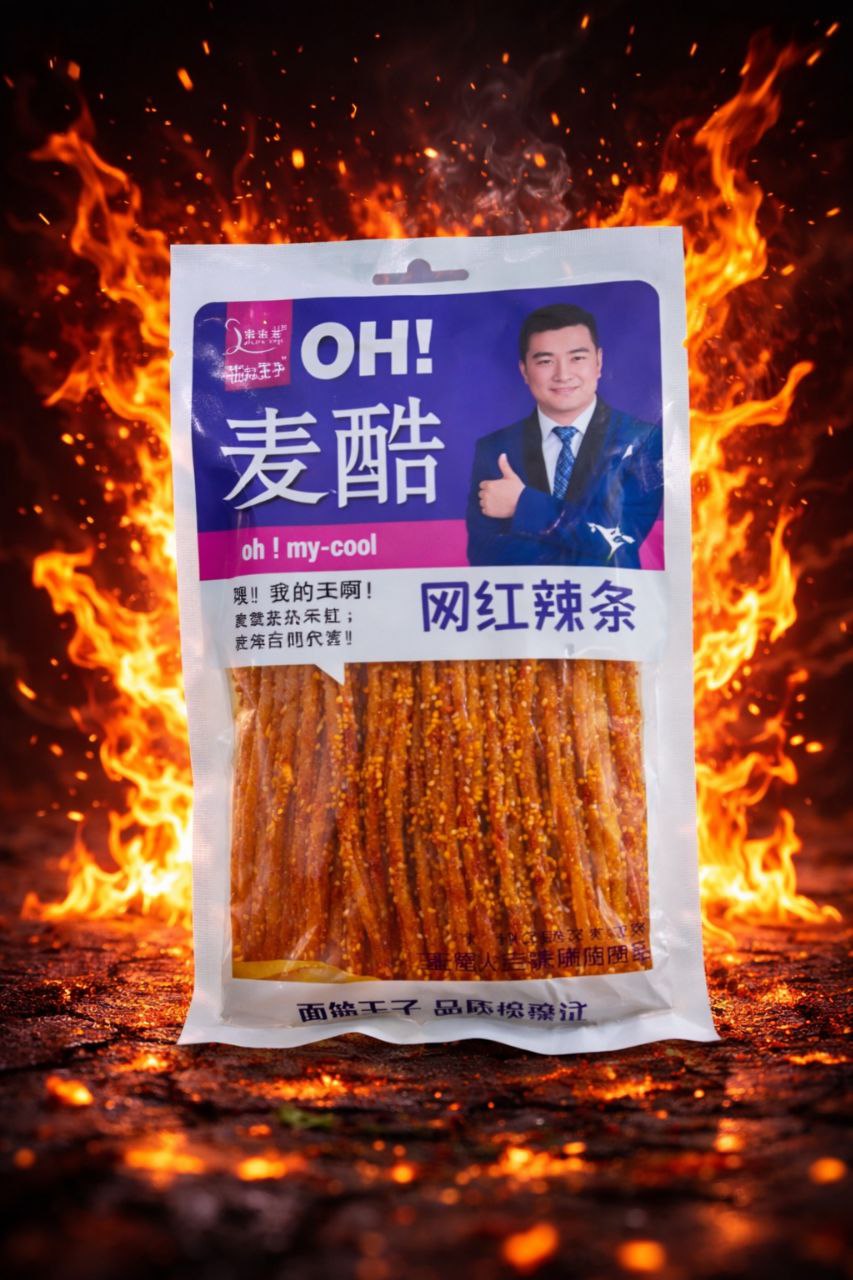 Соєві палички Latiao «OH! My Cool» (кисло-гострий смак), 172 г