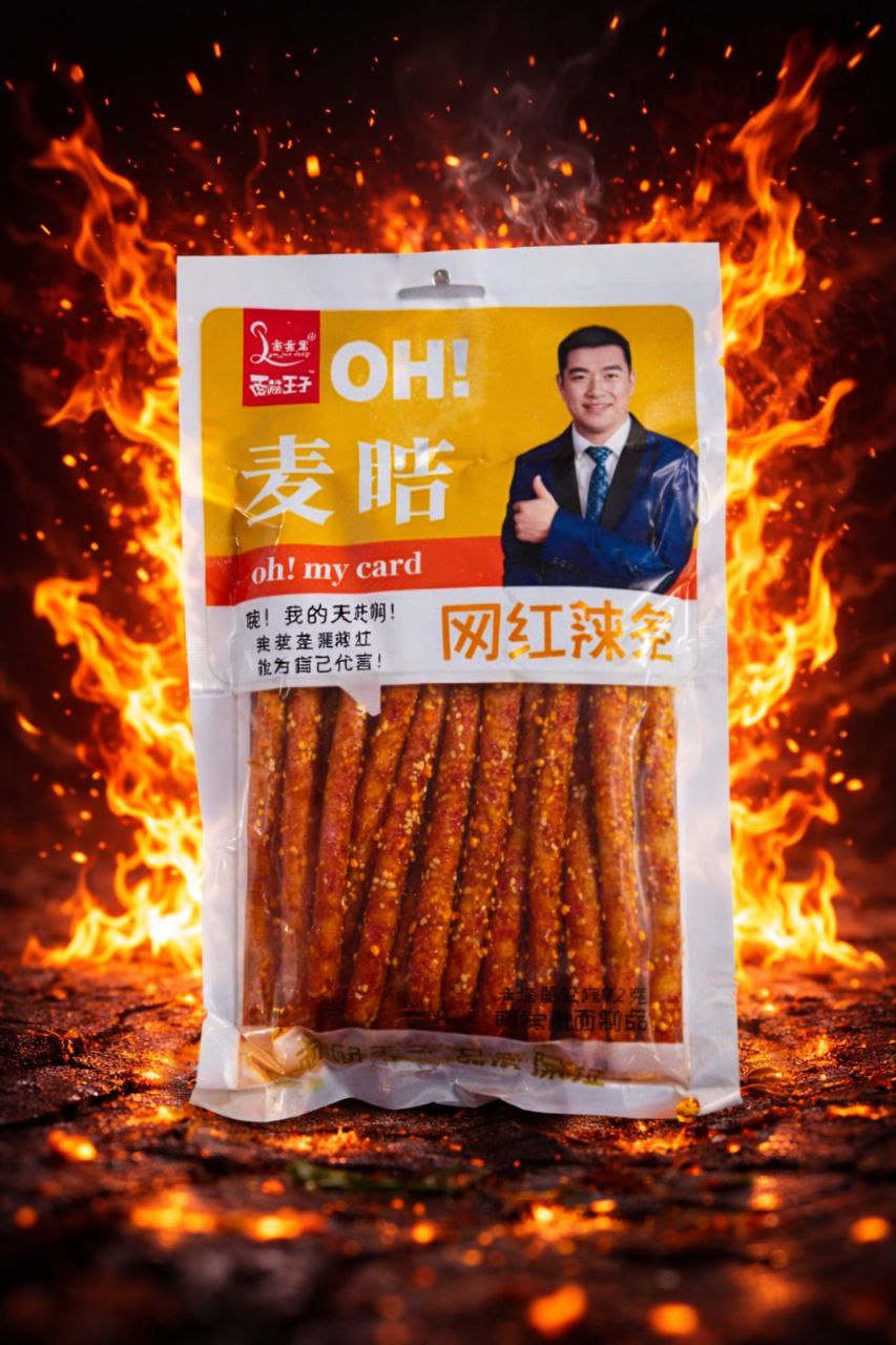 Соєві палички Latiao «OH! My Card» (солодко-гострий смак), 172 г