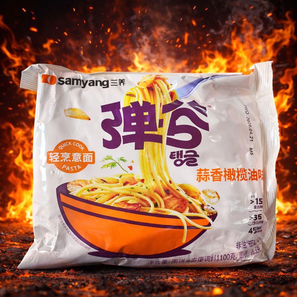 Локшина Samyang TangTang (часник та оливкова олія), 100 г